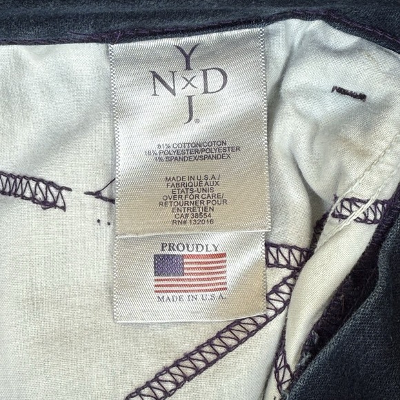 NYDJ Jeans Women's 8 Blue Dark Wash Legging Mid Rise Straight Leg Measures 29x31 - Picture 6 of 10